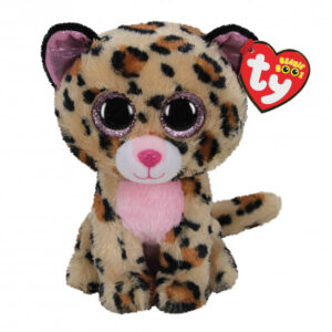 TY Beanie Boos Livvie Χνουδωτό Λεοπάρδαλη Καφέ Και Ροζ 15εκ 1607-36367