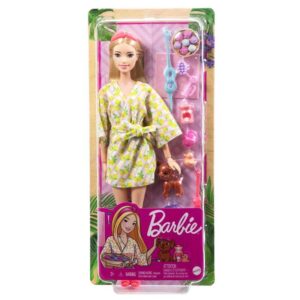 Mattel Barbie Wellness – Ημέρα Ομορφιάς Κούκλα Ξανθιά - HKT90