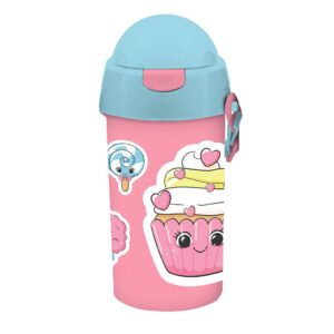 Must Team Παγούρι Νηπίου Πλαστικό για Κορίτσι 500ml με Καλαμάκι Pink Cupcake - Γαλάζιο 000587459-2 2026