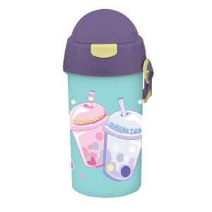 Must Team Παγούρι Νηπίου Πλαστικό για Κορίτσι 500ml με Καλαμάκι Bubble Tea - Μωβ 000587459-4 2026