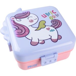 Must Team Φαγητοδοχείο  2 σε 1 1590ml και 70ml PP Πλαστικό 20,3x20x9,4 εκ Μονόκερος - Μωβ/Σομόν 000587527-1 2026