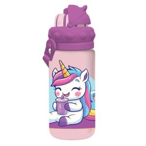 Must Team Παγούρι Νηπίου PCTG 430ml με Καλαμάκι  Μονόκερος - Μωβ 000587555-1 2026