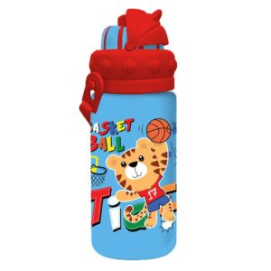 Must Team Παγούρι Νηπίου PCTG 430ml με Καλαμάκι Τίγρης - Κόκκινο 000587555-4 2026