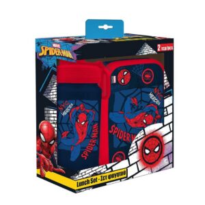 Φαγητοδοχείο  PP 800ml & Παγούρι Αλουμινίου 500ml Σετ Spider-man - Mπλε/Κόκκινο 000508790 2026