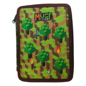 Must Team Σχολική Κασετίνα Διπλή Γεμάτη  Compact Video Game - Πράσινο  000587764 2026